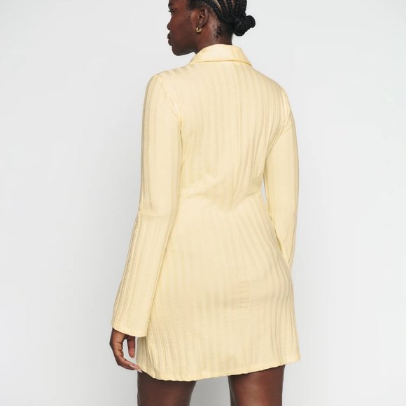 REFORMATION Benton Knit Dress Buttercream / SIZE M - Picture 3 of 7